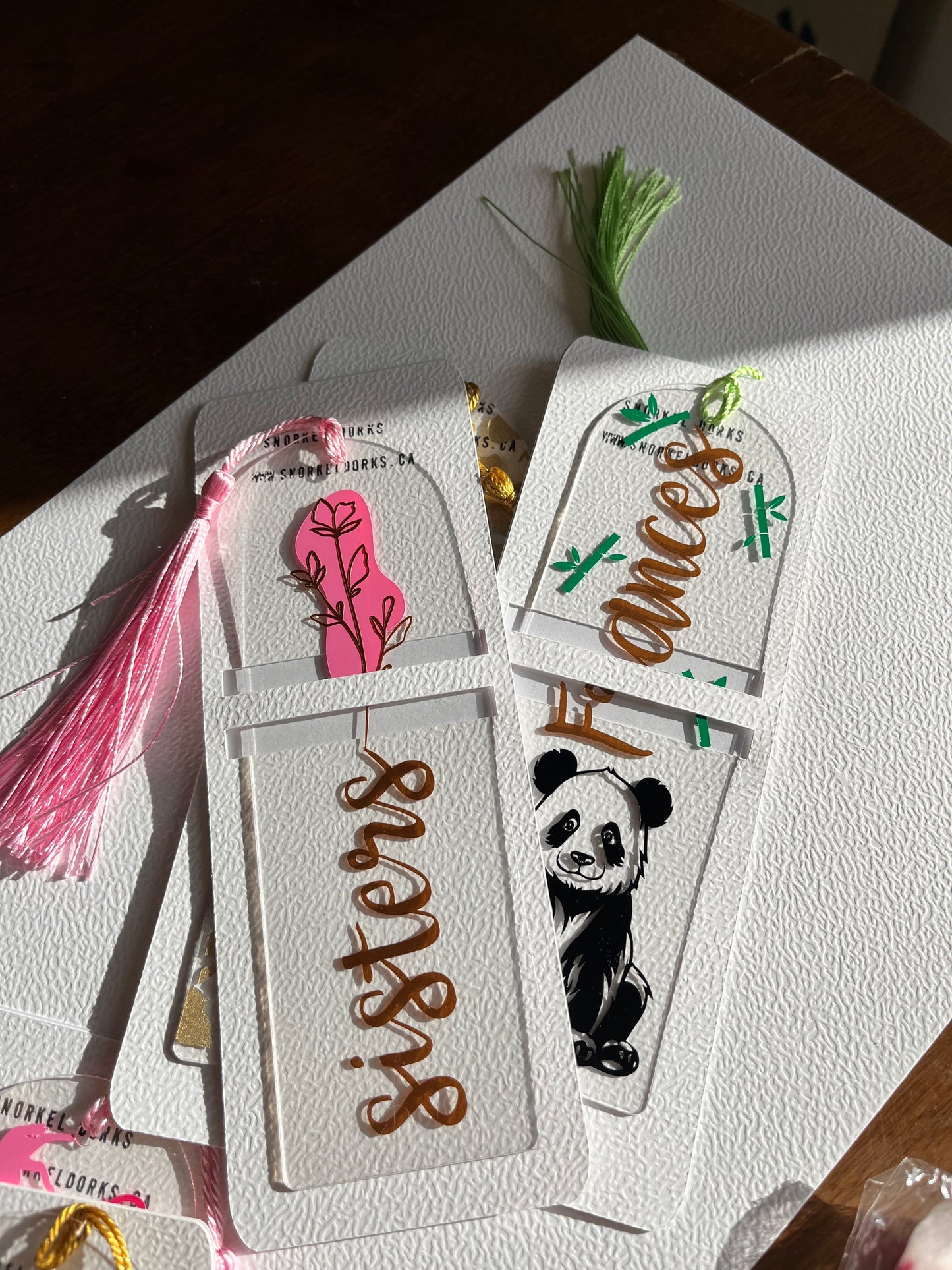 Acrylic Bookmarks and Ornaments