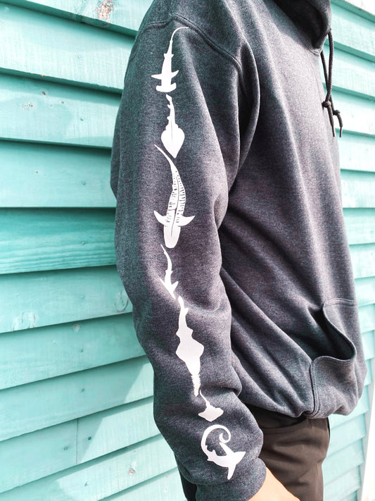 Grey Sharky Hoodie