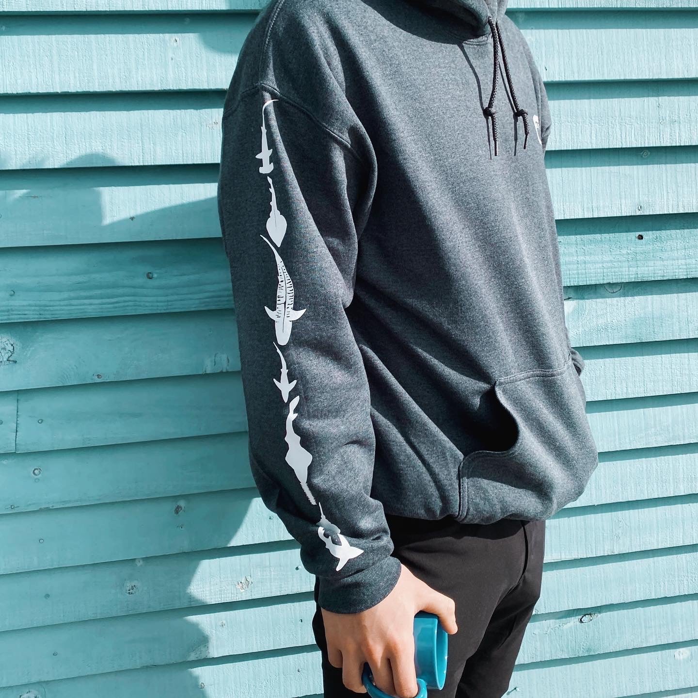 Grey Sharky Hoodie