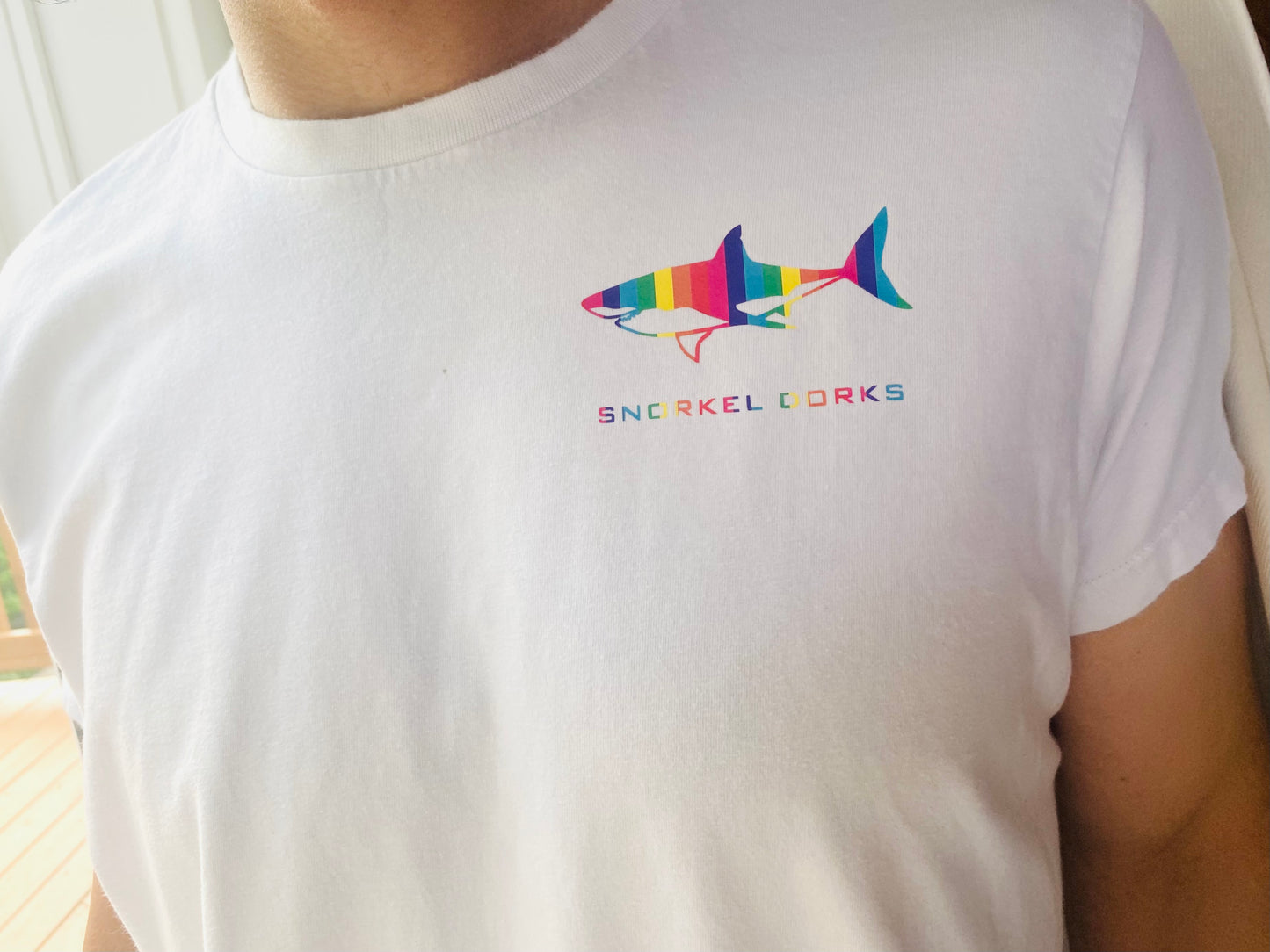 Pride Inspired White Shark T-shirt