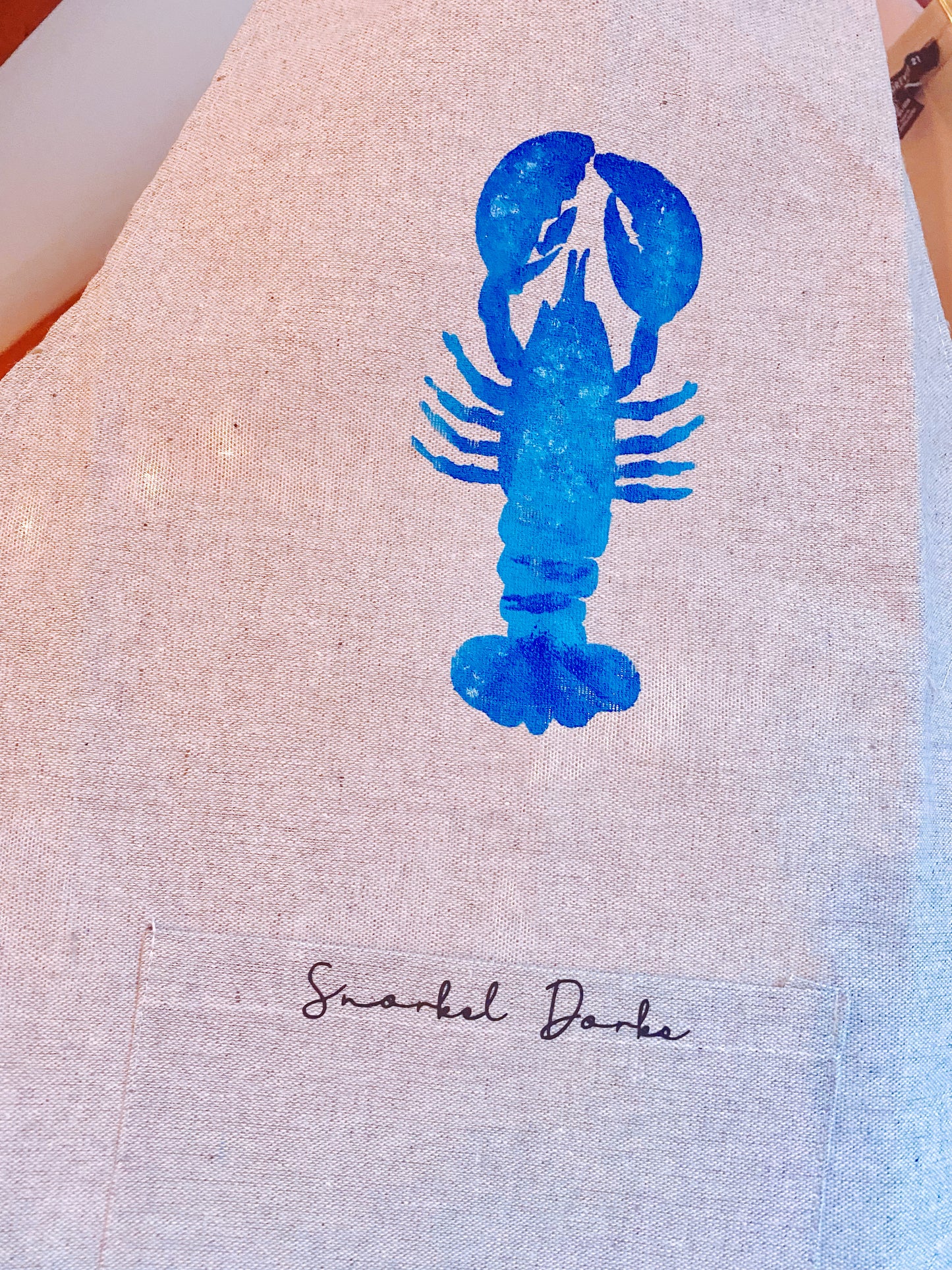 Rare Atlantic Blue Lobster Apron