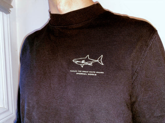 Nukumi White Shark High Neck Long Sleeve