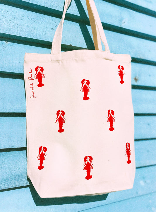 Lobster Reusable Canvas Tote Bag