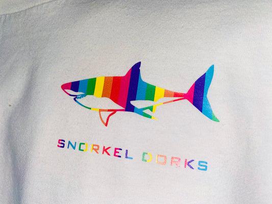 Pride Inspired White Shark T-shirt