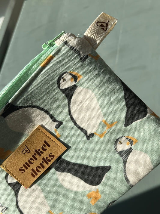 Puffin Zipper Pouch