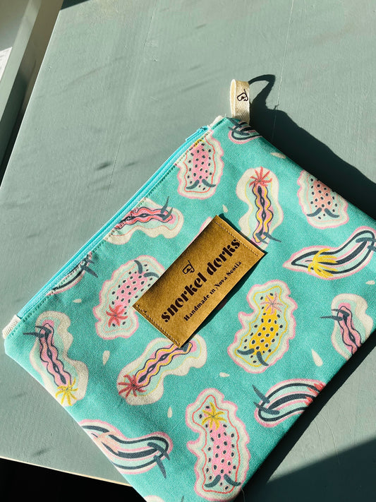 Vibrant Nudibranch Zipper Pouch