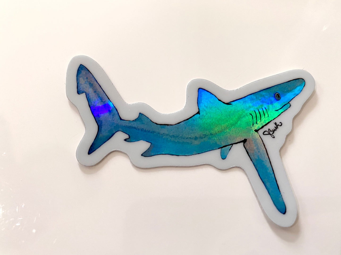 Holographic Blue Shark