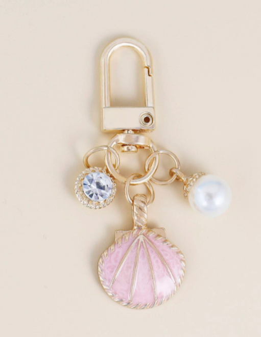 Sea Shell Charm Key Chain